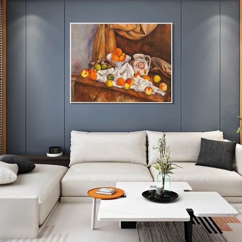 INVIN ART Framed Canvas Giclee Print Art Series#009 by Paul Cezanne Wall Art Living Room Home Office Decorations