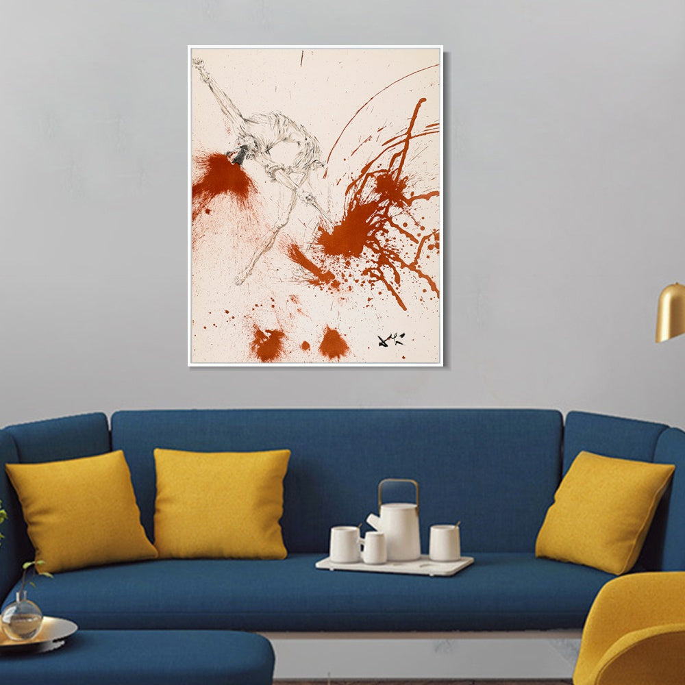 INVIN ART Framed Canvas Series#034 by Salvador Dal Wall Art Living Room Home Office Decorations