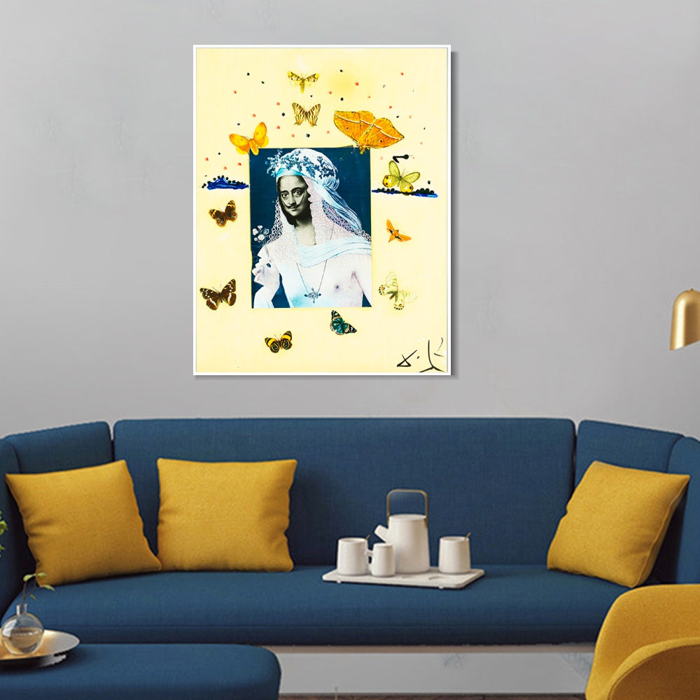 INVIN ART Framed Canvas Series#041 by Salvador Dal Wall Art Living Room Home Office Decorations