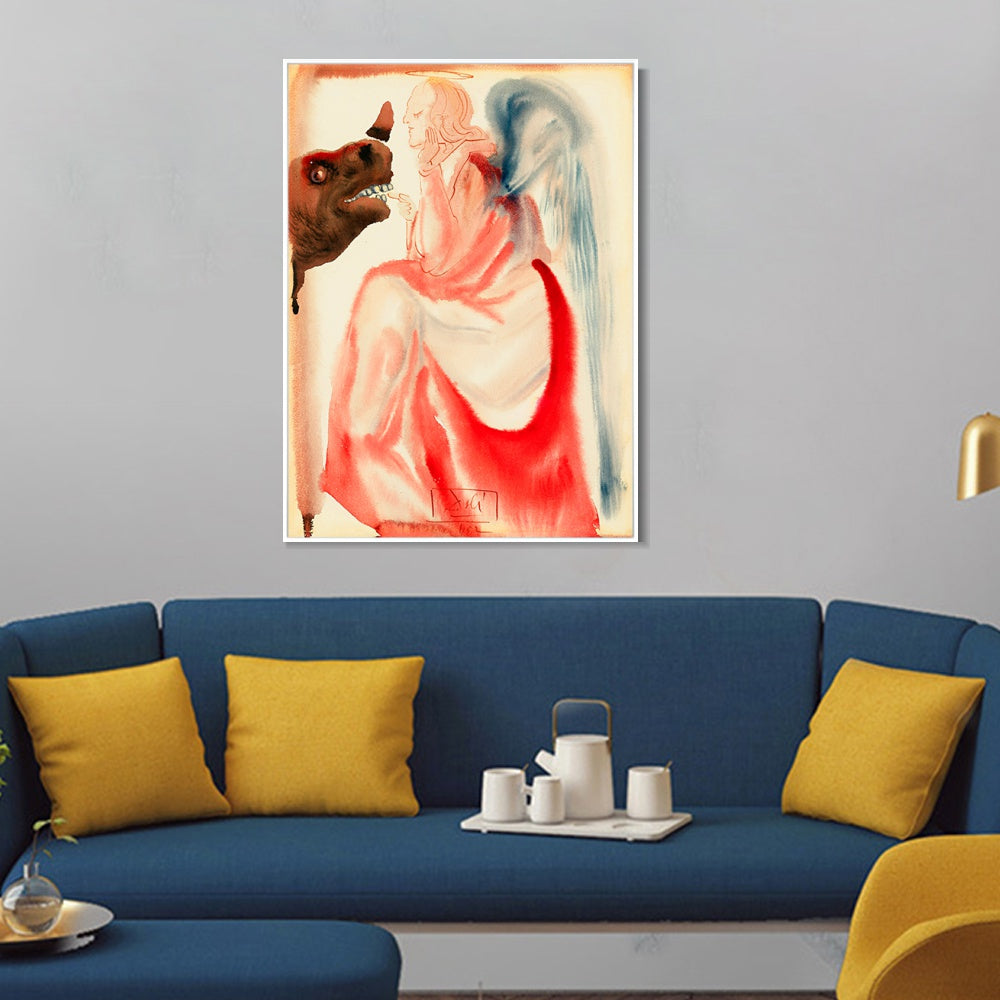 INVIN ART Framed Canvas Series#050 by Salvador Dal Wall Art Living Room Home Office Decorations