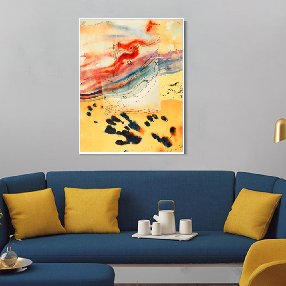 INVIN ART Framed Canvas Series#058 by Salvador Dal Wall Art Living Room Home Office Decorations