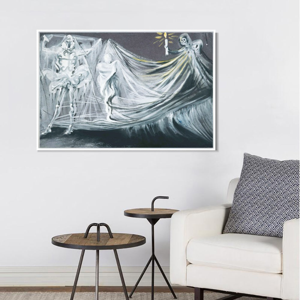 INVIN ART Framed Canvas Series#078 by Salvador Dal Wall Art Living Room Home Office Decorations
