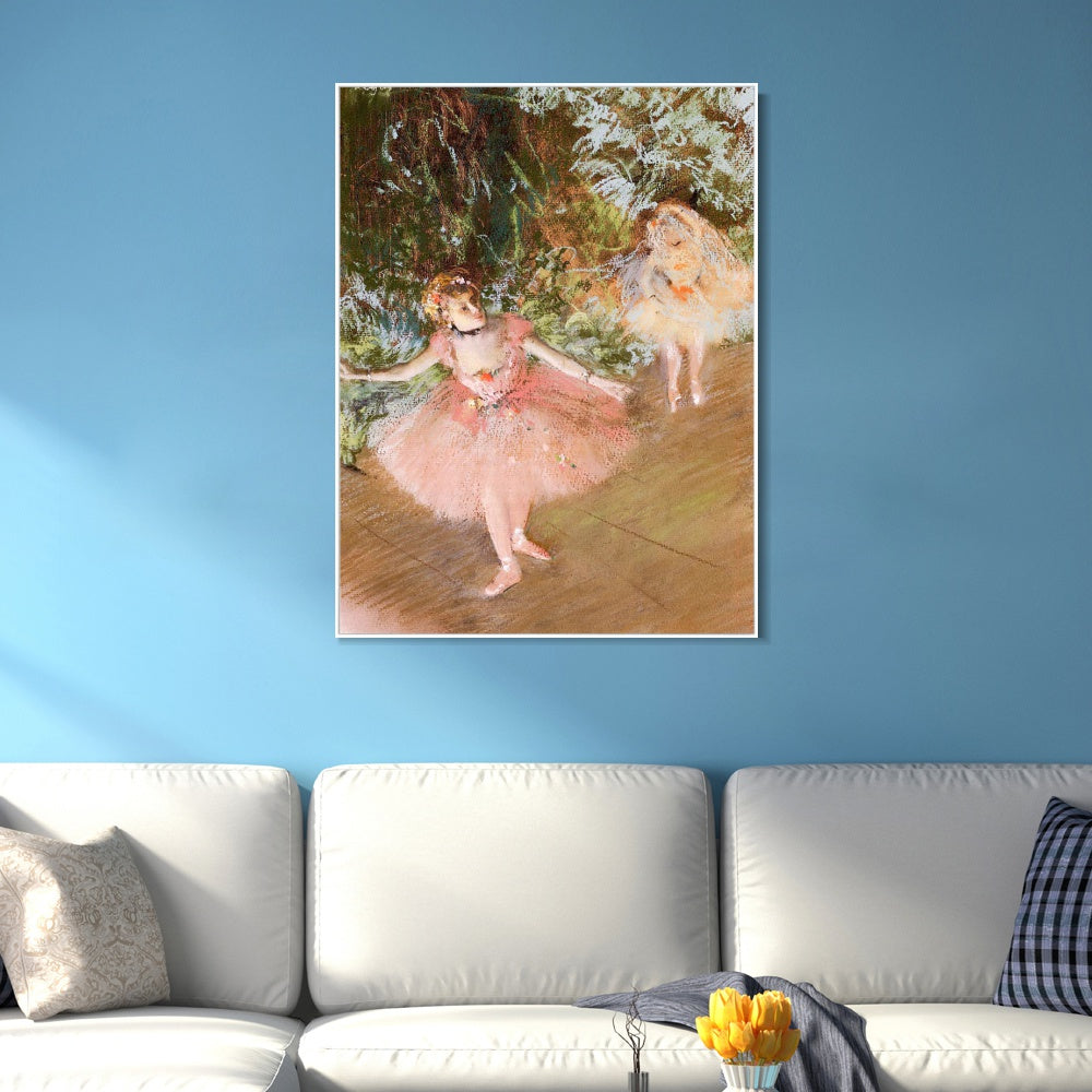 INVIN ART Framed Canvas Giclee Print Art Series#021 by Edgar Degas Wall Art