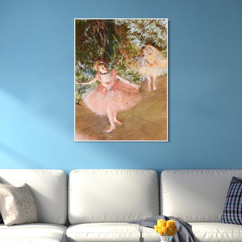 INVIN ART Framed Canvas Giclee Print Art Series#021 by Edgar Degas Wall Art Living Room Home Office Decorations