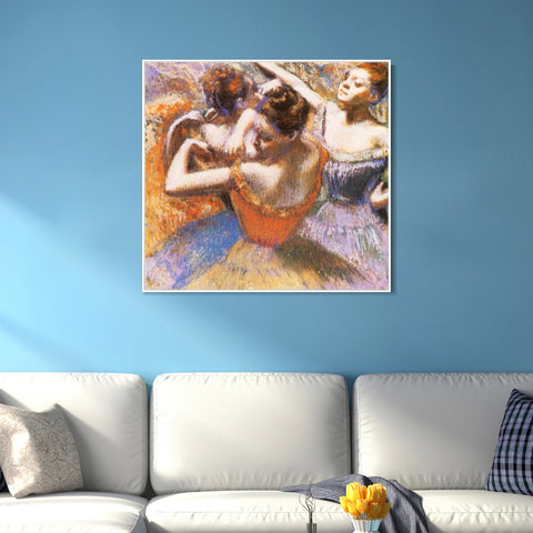 INVIN ART Framed Canvas Giclee Print Danseuses by Edgar Degas Wall Art Living Room Home Office Decorations