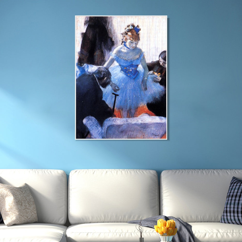 INVIN ART Framed Canvas Giclee Print Art Dancer's Dressing Room by Edgar Degas Wall Art