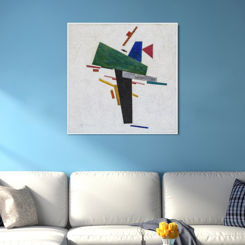 INVIN ART Framed Canvas Giclee Print Art Series#038 by Kasimir Malevich Wall Art Living Room Home Office Decorations