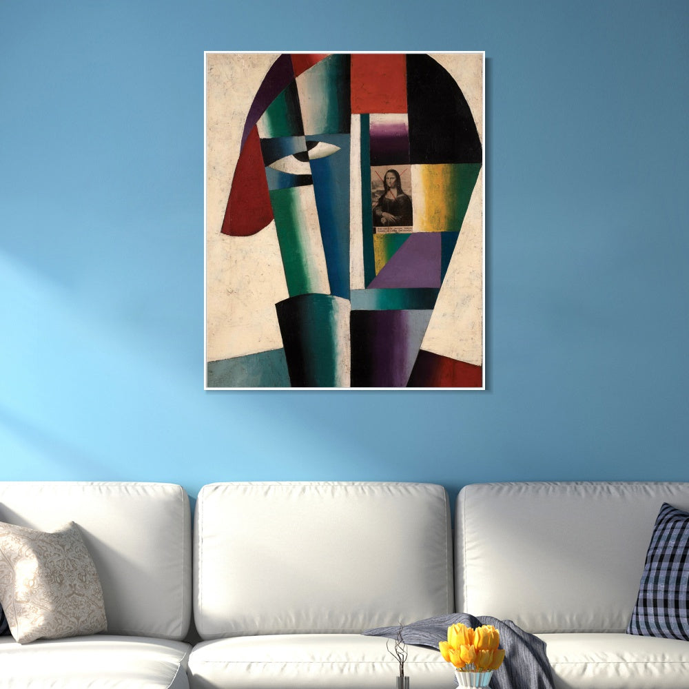 INVIN ART Framed Canvas Giclee Print Art Series#060 by Kasimir Malevich Wall Art Living Room Home Office Decorations