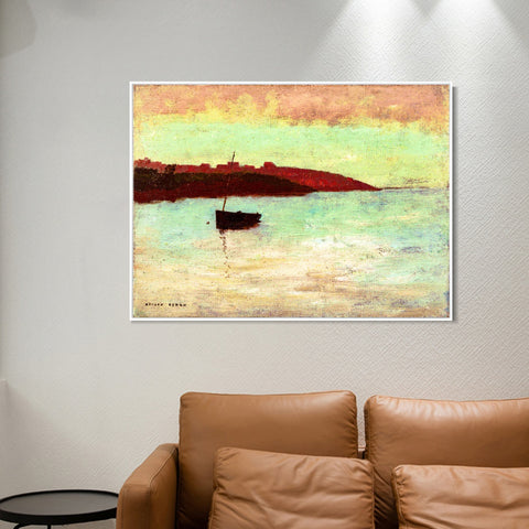 INVIN ART Framed Canvas Series#025 by Odilon Redon Wall Art Living Room Home Office Decorations