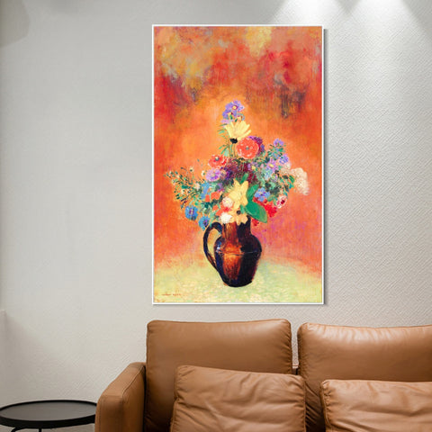 INVIN ART Framed Canvas Series#026 by Odilon Redon Wall Art Living Room Home Office Decorations