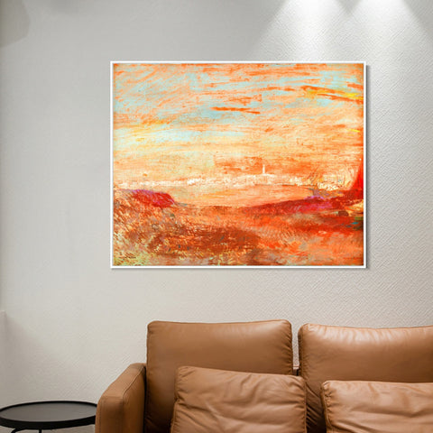 INVIN ART Framed Canvas Series#037 by Odilon Redon Wall Art Living Room Home Office Decorations