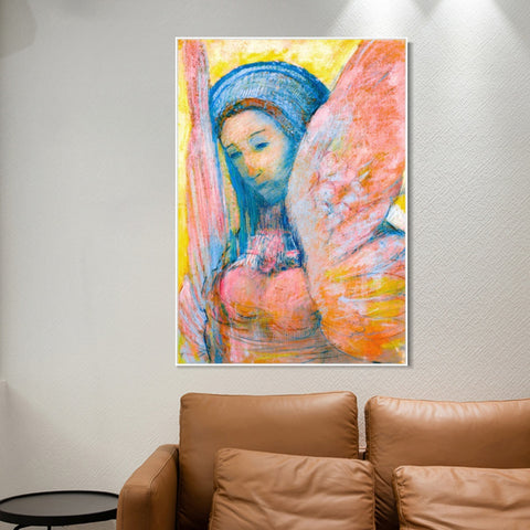 INVIN ART Framed Canvas Series#041 by Odilon Redon Wall Art Living Room Home Office Decorations