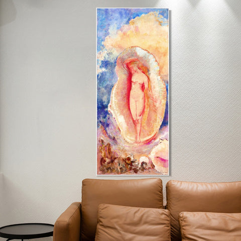 INVIN ART Framed Canvas Series#043 by Odilon Redon Wall Art Living Room Home Office Decorations