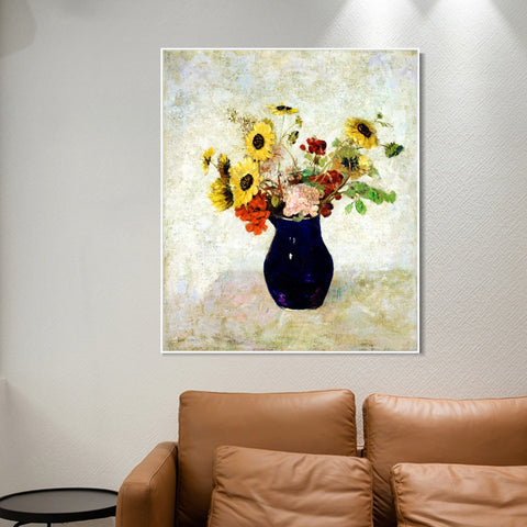 INVIN ART Framed Canvas Series#056 by Odilon Redon Wall Art Living Room Home Office Decorations