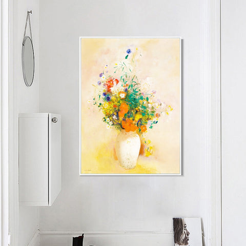 INVIN ART Framed Canvas Series#059 by Odilon Redon Wall Art Living Room Home Office Decorations