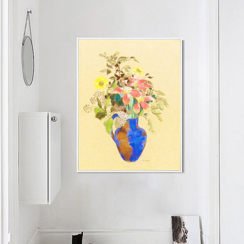 INVIN ART Framed Canvas Series#061 by Odilon Redon Wall Art Living Room Home Office Decorations