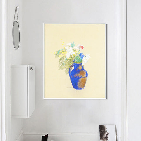 INVIN ART Framed Canvas Series#063 by Odilon Redon Wall Art Living Room Home Office Decorations