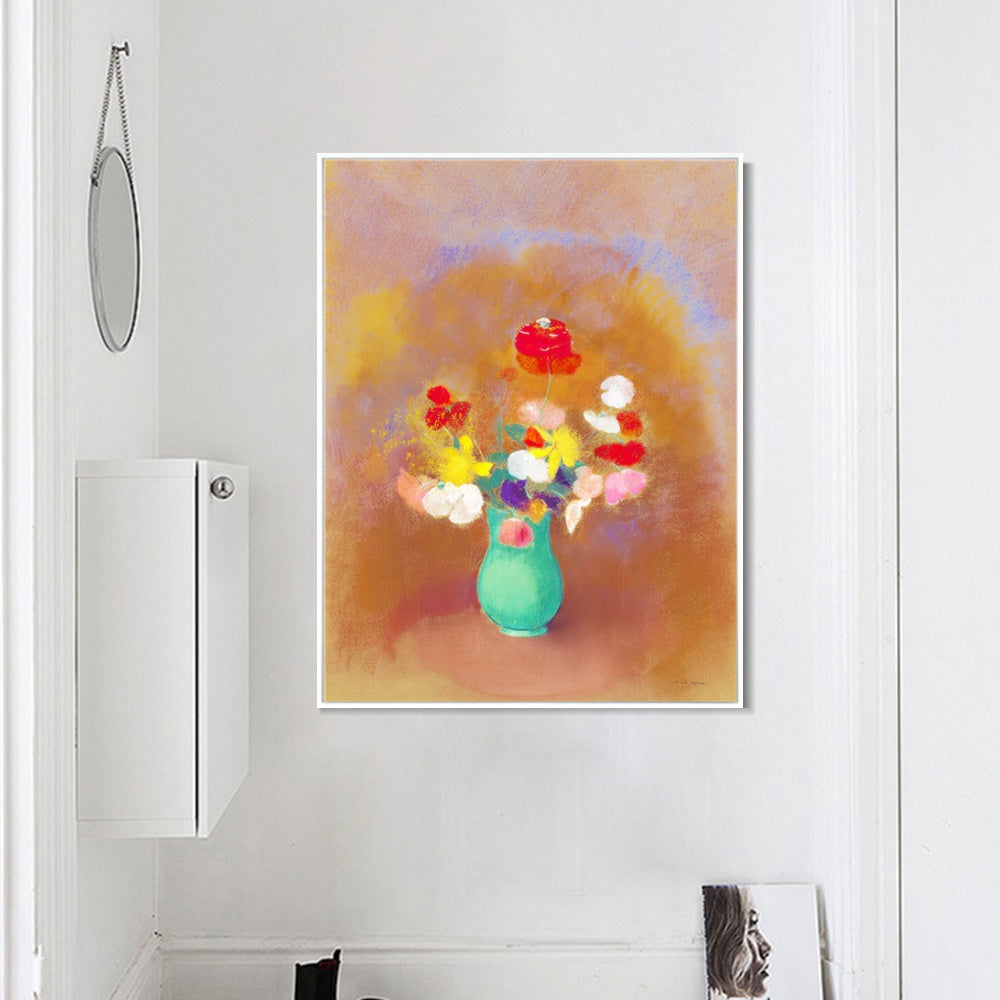 INVIN ART Framed Canvas Series#065 by Odilon Redon Wall Art Living Room Home Office Decorations