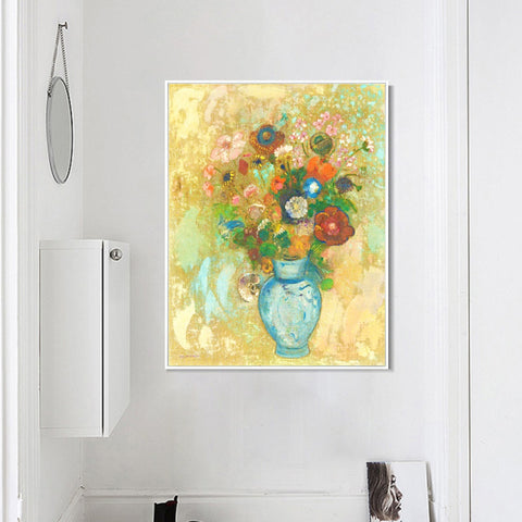INVIN ART Framed Canvas Series#067 by Odilon Redon Wall Art Living Room Home Office Decorations