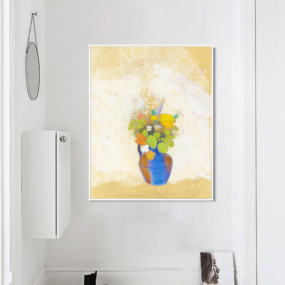 INVIN ART Framed Canvas Series#068 by Odilon Redon Wall Art Living Room Home Office Decorations