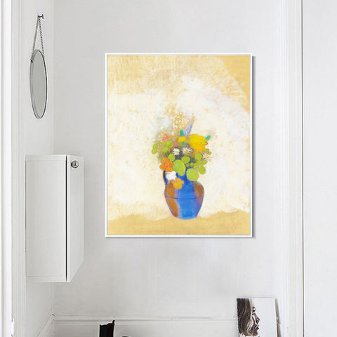 INVIN ART Framed Canvas Series#068 by Odilon Redon Wall Art Living Room Home Office Decorations