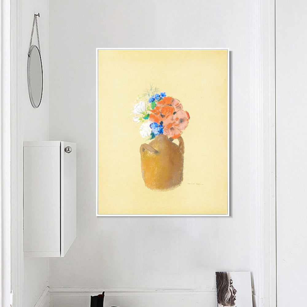 INVIN ART Framed Canvas Series#070 by Odilon Redon Wall Art Living Room Home Office Decorations