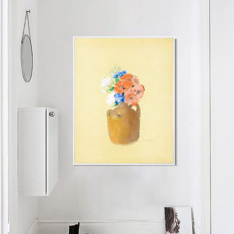INVIN ART Framed Canvas Series#070 by Odilon Redon Wall Art Living Room Home Office Decorations