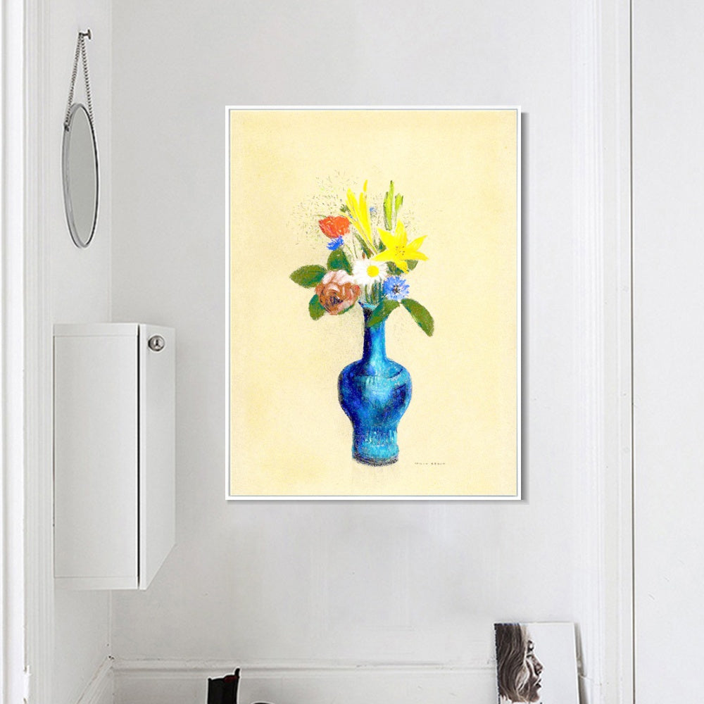 INVIN ART Framed Canvas Series#073 by Odilon Redon Wall Art Living Room Home Office Decorations