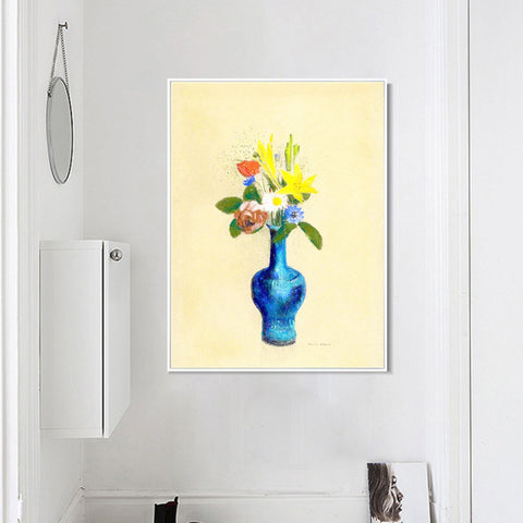 INVIN ART Framed Canvas Series#073 by Odilon Redon Wall Art Living Room Home Office Decorations