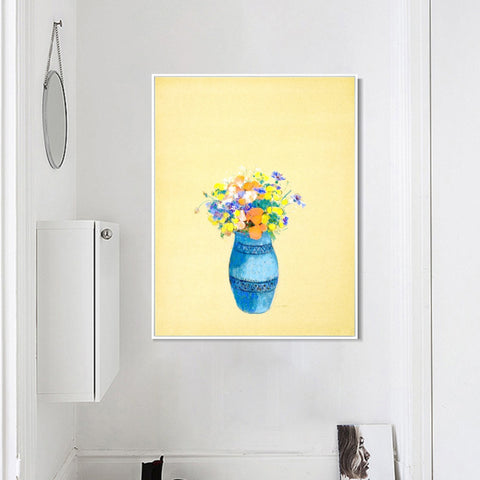 INVIN ART Framed Canvas Series#081 by Odilon Redon Wall Art Living Room Home Office Decorations