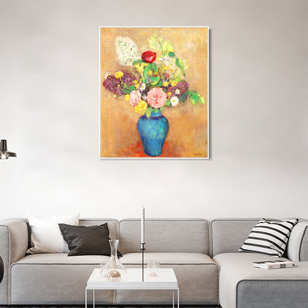 INVIN ART Framed Canvas Series#096 by Odilon Redon Wall Art Living Room Home Office Decorations