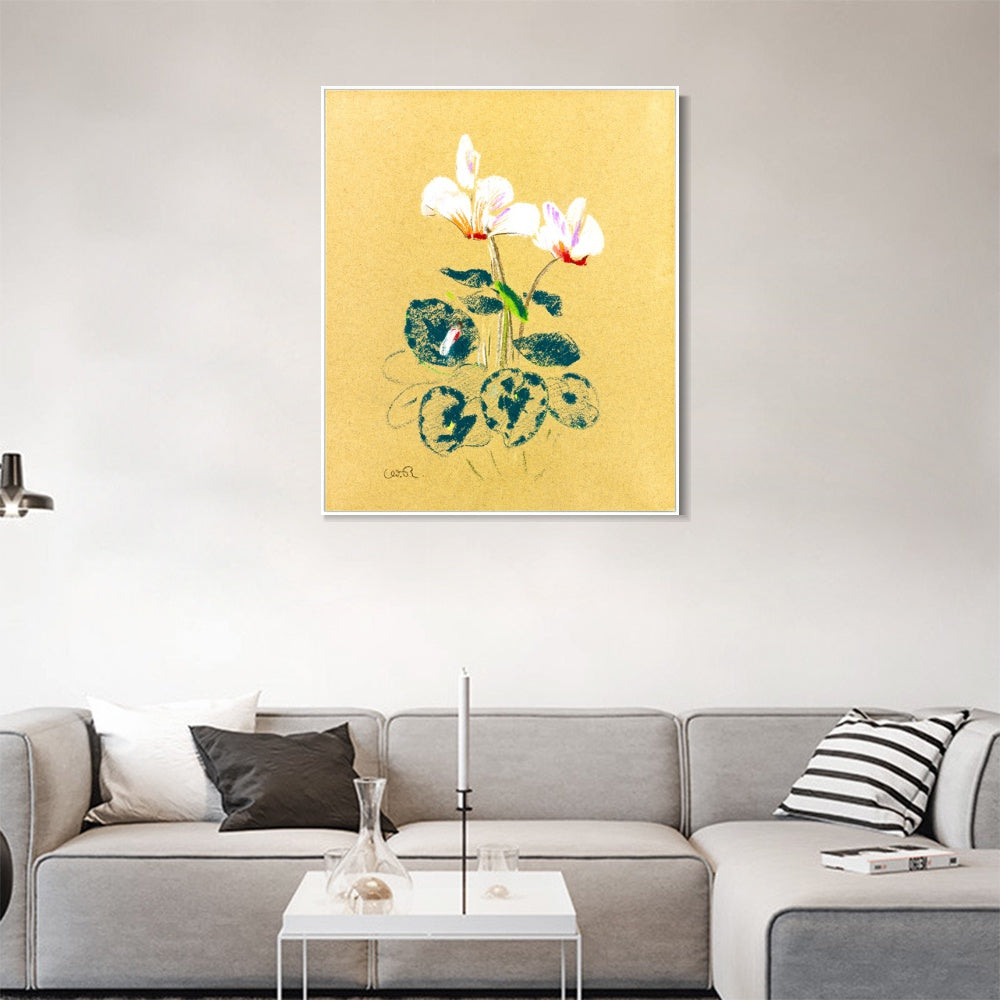 INVIN ART Framed Canvas Series#108 by Odilon Redon Wall Art Living Room Home Office Decorations