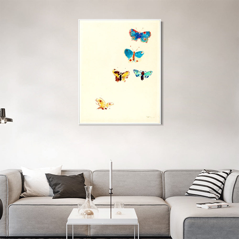 INVIN ART Framed Canvas Series#110 by Odilon Redon Wall Art Living Room Home Office Decorations