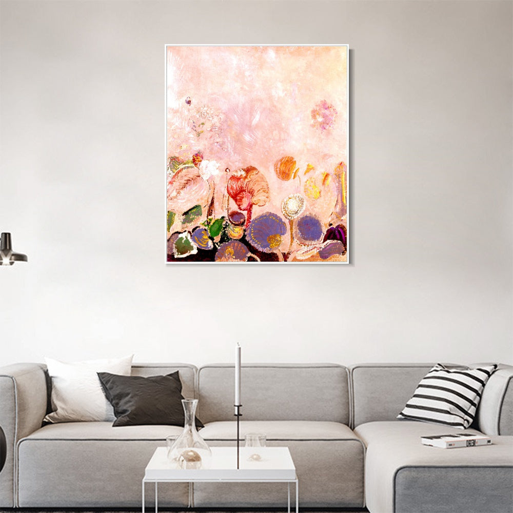 INVIN ART Framed Canvas Series#128 by Odilon Redon Wall Art Living Room Home Office Decorations