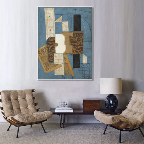 INVIN ART Framed Canvas Giclee Print Art Series#371 by Pablo Picasso Wall Art Living Room Home Office Decorations