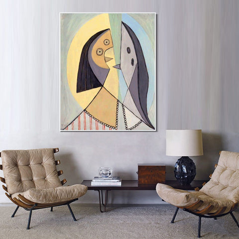 INVIN ART Framed Canvas Giclee Print Art 1929 Buste de femme2 by Pablo Picasso Wall Art Living Room Home Office Decorations