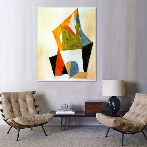 INVIN ART Framed Canvas Giclee Print Art 1920 Composition by Pablo Picasso Wall Art Living Room Home Office Decorations