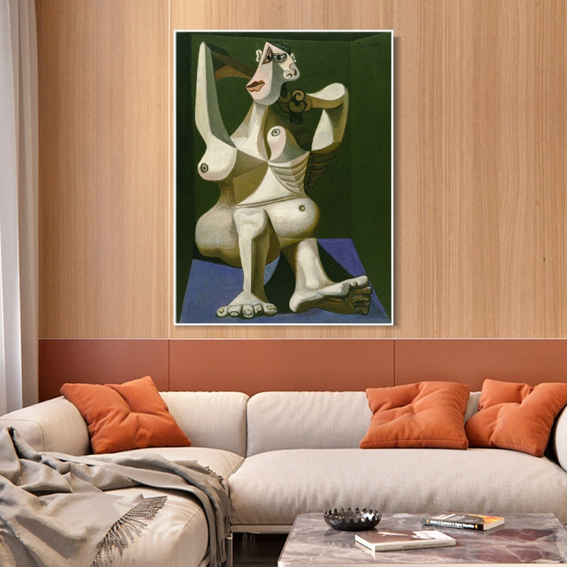 INVIN ART Framed Canvas Giclee Print Art Series#387 by Pablo Picasso Wall Art