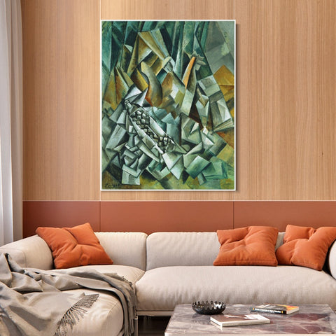 INVIN ART Framed Canvas Giclee Print Art Series#388 by Pablo Picasso Wall Art Living Room Home Office Decorations