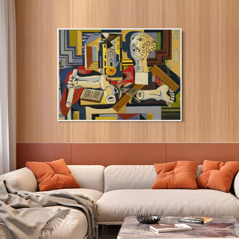 INVIN ART Framed Canvas Giclee Print Art Series#393 by Pablo Picasso Wall Art
