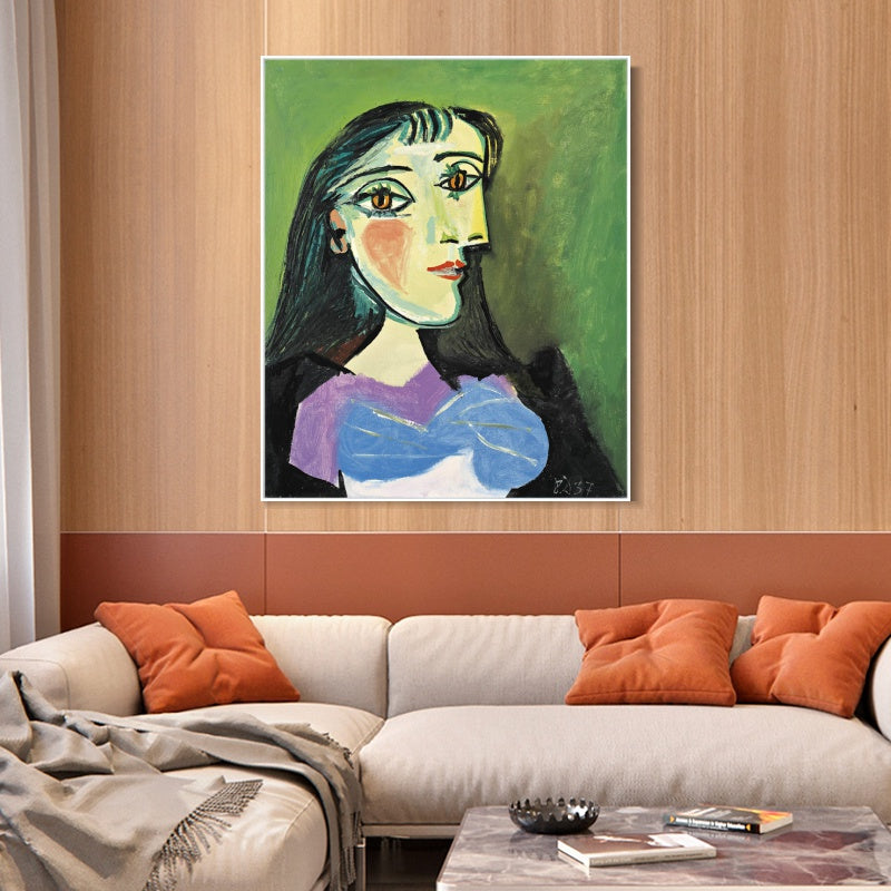 INVIN ART Framed Canvas Giclee Print Art Series#401 by Pablo Picasso Wall Art