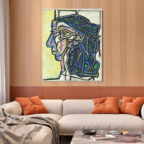 INVIN ART Framed Canvas Giclee Print Art Series#404 by Pablo Picasso Wall Art Living Room Home Office Decorations