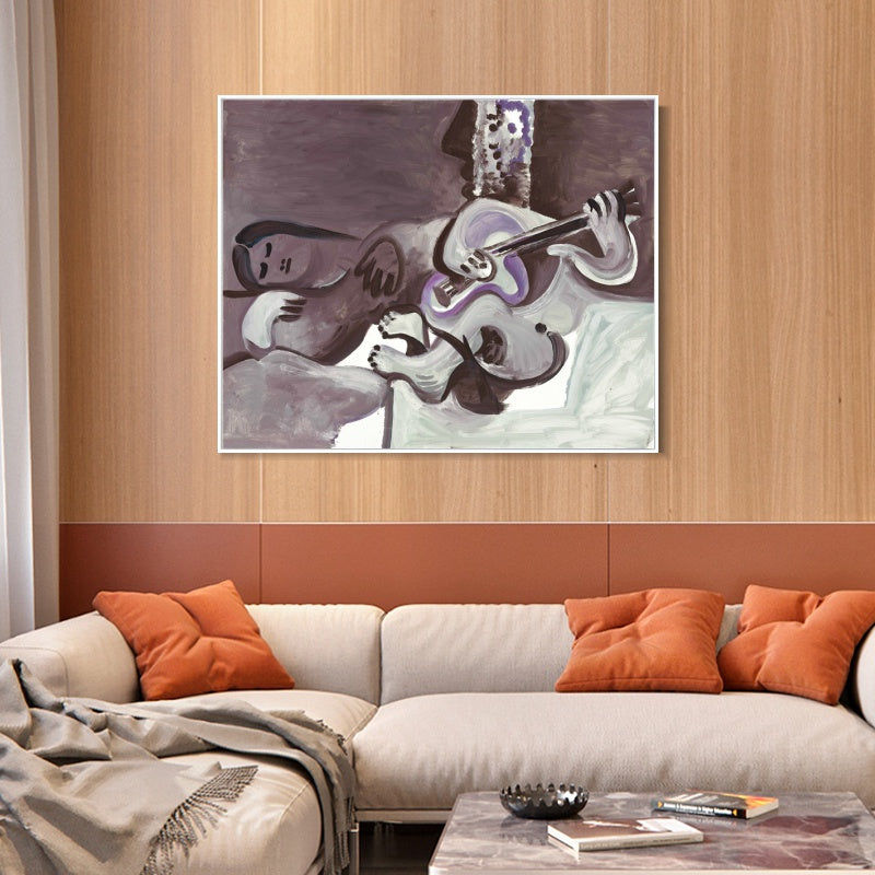 INVIN ART Framed Canvas Giclee Print Art Series#405 by Pablo Picasso Wall Art
