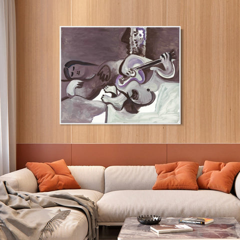 INVIN ART Framed Canvas Giclee Print Art Series#405 by Pablo Picasso Wall Art Living Room Home Office Decorations