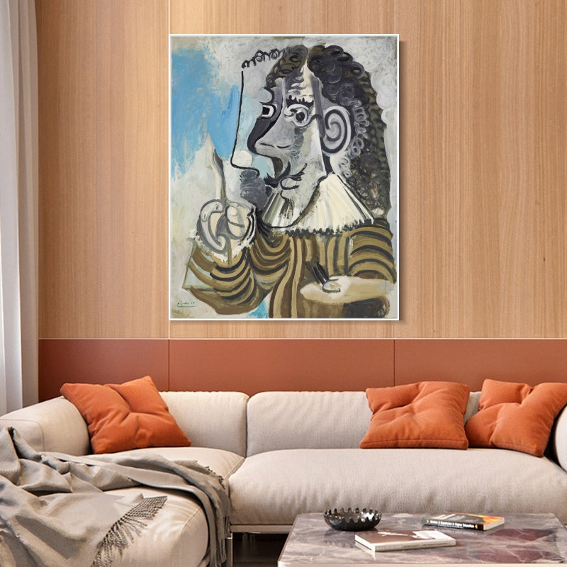INVIN ART Framed Canvas Giclee Print Art Series#407 by Pablo Picasso Wall Art