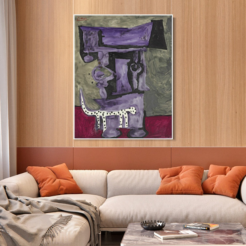 INVIN ART Framed Canvas Giclee Print Art Series#409 by Pablo Picasso Wall Art