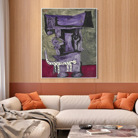INVIN ART Framed Canvas Giclee Print Art Series#409 by Pablo Picasso Wall Art Living Room Home Office Decorations