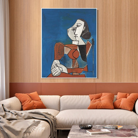 INVIN ART Framed Canvas Giclee Print Art Series#410 by Pablo Picasso Wall Art Living Room Home Office Decorations