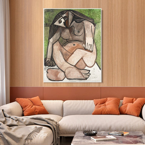 INVIN ART Framed Canvas Giclee Print Art Series#414 by Pablo Picasso Wall Art Living Room Home Office Decorations
