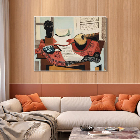 INVIN ART Framed Canvas Giclee Print Art Series#415 by Pablo Picasso Wall Art Living Room Home Office Decorations